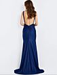 Jovani 43573 Side Slit Backless Glitter Dress