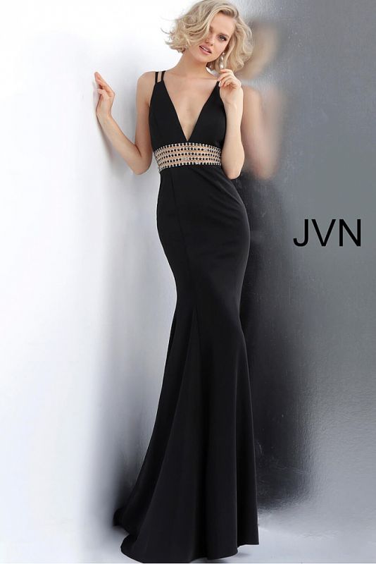 Jovani JVN64030 Illusion Waist Dress