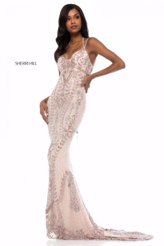 Sherri Hill 51946 Exposed Back Formal Gown