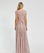 Mac Duggal 14521 Jewel Illusion Neckline Floral Embroidered Dress