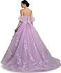 Jovani Q46664 Illusion Bodice Juliet Sleeve Sweet 16 Gown