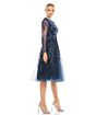 Mac Duggal A11136 Illusion Sleeve Embroidered Dress