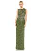 Mac Duggal 93603 Back Slit Fitted Sequin Dress