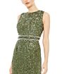 Mac Duggal 93603 Back Slit Fitted Sequin Dress