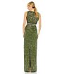 Mac Duggal 93603 Back Slit Fitted Sequin Dress