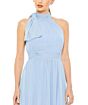 Ieena for Mac Duggal 55035 High Neck Ruched Dress