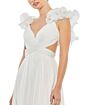 Mac Duggal 67911 Ruffle Strap Lace-Up Dress