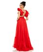 Mac Duggal 67911 Ruffle Strap Lace-Up Dress