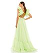 Mac Duggal 67911 Ruffle Strap Lace-Up Dress