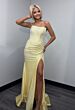 Ava Presley 47277 Corset Bodice Strapless Pearl-Beaded Dress