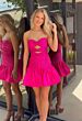 Ava Presley 47222 Front Cutout Bubble Hem Dress
