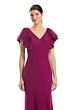 Alexander by Daymor 1968 Flutter Sleeve V-Neck Dress