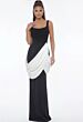 Jovani 45619 Draped Skirt Sleeveless Square Neck Dress