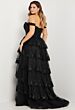 Jovani 36687 Layered Skirt Embroidered Dress