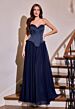 LaDivine J891 Neck Scarf Basque Waist Dress