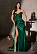 LaDivine CDS567 Drape Skirt with Side Tail Dress