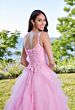 Mori Lee 49183 Layered Skirt Floral Bodice Dress