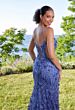 Mori Lee 49184 Sheer Sides Embellished Lace-Up Dress