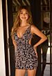 Primavera Couture 4606 V-Neck Sleeveless Black Dress