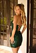 Primavera Couture 4610 Front Keyhole Fitted Black Dress