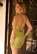 Primavera Couture 4612 Cross Back Fitted V-Neck Dress