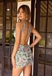 Primavera Couture 4631 Fitted V-Neck Floral Beaded Dress
