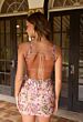 Primavera Couture 4631 Fitted V-Neck Floral Beaded Dress
