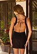 Primavera Couture 4636 Sleeveless V-Neck Beaded Black Dress