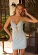 Primavera Couture 4641 Strapless Fitted Beaded Keyhole Dress