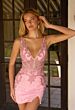 Primavera Couture 4653 Fitted Sleeveless V-Back Dress