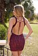 Primavera Couture 4694 Sleeveless Fitted Sequin V-Neck Dress