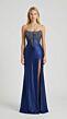 Alyce Paris 62034 Scoop Neck Corset Bodice Satin Dress
