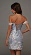 Alyce Paris 40175 Off The Shoulder 3D Flowers Celadon Dress