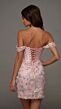 Alyce Paris 40175 Off The Shoulder 3D Flowers Celadon Dress