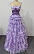 Ava Presley 47106 Tiered Ruffle Skirt Strapless Dress