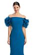 Alexander by Daymor 1992 Ruffle Sleeve Pleated Dress