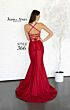 Jessica Angel 366 Slit Skirt Lace-Up Back Dress