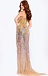 Jovani 44131 High Slit Strapless Sequin Dress
