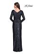 La Femme 31698 Navy Evening Dress