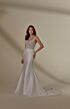 Mori Lee 4134 Mila Button Back Sheer Bodice Wedding Dress