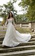 Mori Lee 4155 Paloma Off-The-Shoulder Illusion Sleeve Wedding Dress