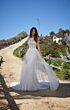Mori Lee 1214 Leonita Removable Overskirt Boat Neck Wedding Gown