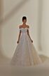 Mori Lee 2531 Mackenzie Detachable Sleeve 3D Flowers Wedding Dress