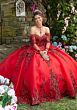 Mori Lee 89255 Bell Sleeve Quince Dress