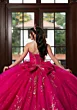 Mori Lee 89481 Sweetheart Neck Draped Sleeve Sweet 16 Gown