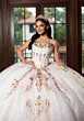 Mori Lee 89481 Sweetheart Neck Draped Sleeve Sweet 16 Gown