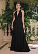 Amoris by LaDivine T715 Plunging Halter Backless Bridesmaid Dress