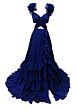 Ava Presley 42211 Ruffle Strap A-Line Cutout Dress