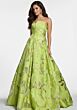 Jovani 44369 A-Line Godet Skirt Strapless Dress