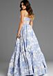 Jovani 47328 Rosette Bust Ruffle Hem Corset Dress